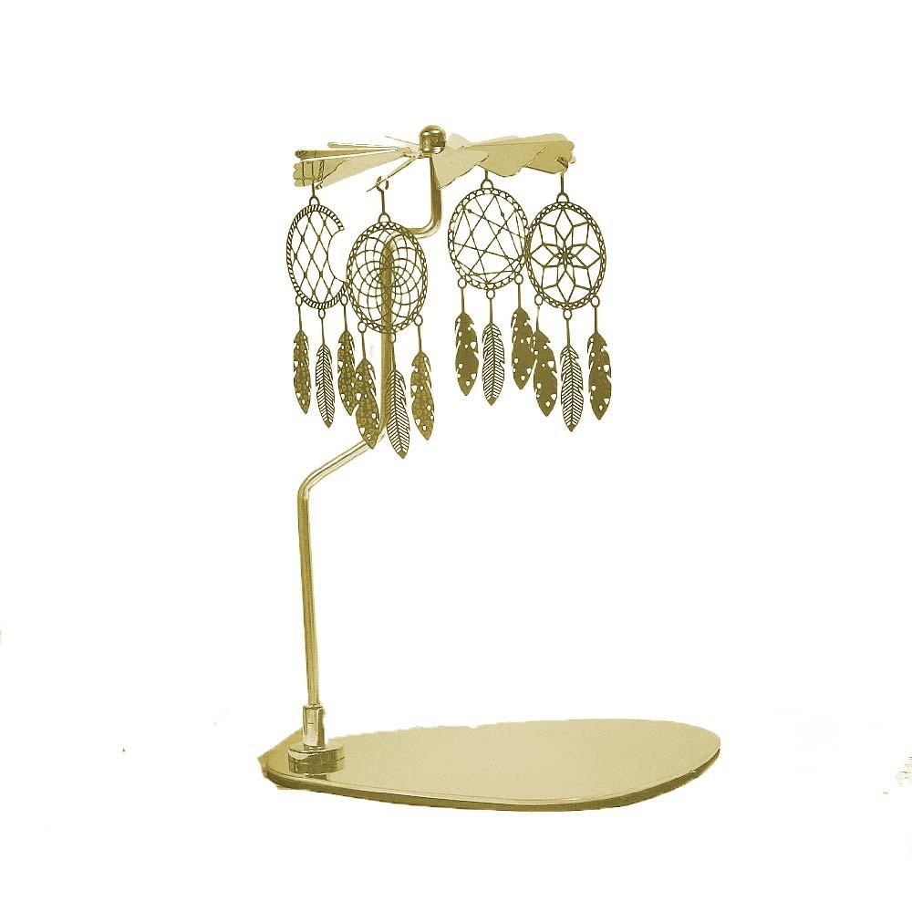 Gold/Silver Rotating Candlestick Stainless Steel Tealight Holder Rotary Candle Holder  Party