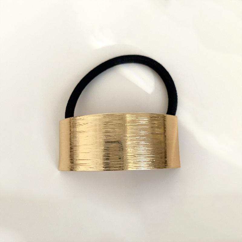 Hot Korean Fashion Metal Irregular Double-Layer Hair Bands Rope Women Headband Elastic Hairband Ponytail Holder Hair Accessories