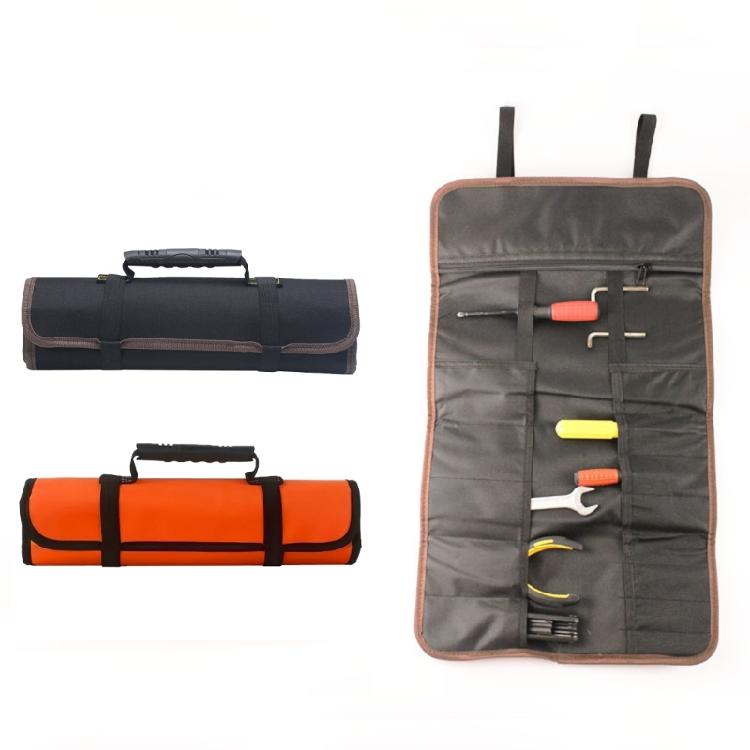 Professional Tool Roll Organizers With Secure Closure&Convenient Carry Handle Suitable For Tradespeople, Organized Work