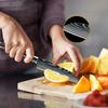 5Inch Santoku Knife 7cr17 Stainless Steel Chef Cutting Paring Santoku Kitchen Knives Full Tang Wooden Handle Utility Knife