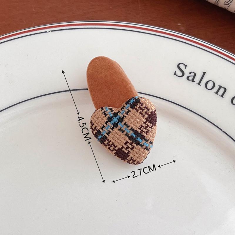 1/3/5Pcs Autumn Winter Hair Clips For Girl Woman Waterdrop Square Barrettes Solid Color Faux Fur BB Hairpins Soft Hair Accessory