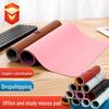 Dual-Sided Two-Tone Leather Desk Pad - Large Mouse, Keyboard & Notebook Mat