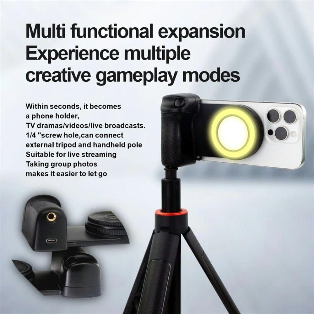 With Adjustable Charging Light Phone Holder Holder Bluetooth Shutter Mobile Selfie Light