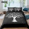 Tree of Life Duvet Cover Set Natural Scenery Bedding Set Botanical Branches Comforter Cover Autumn Leaves King Size Quilt Cover