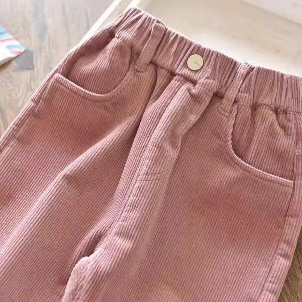 Girls Boys Pants Autumn and Winter Outer Wear Padded and Thickened Pants Children Long Pants Winter Long Pants