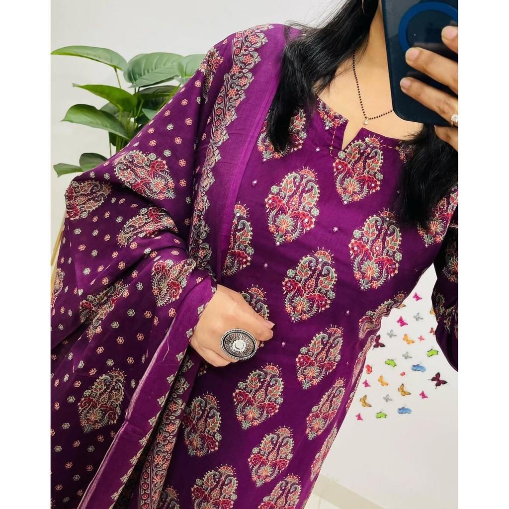 Party Wear Ethnisch Salwar Suit Kurti Hose Dupatta Set Indisch Pakistanisch Oberteil Tunika VF-20242