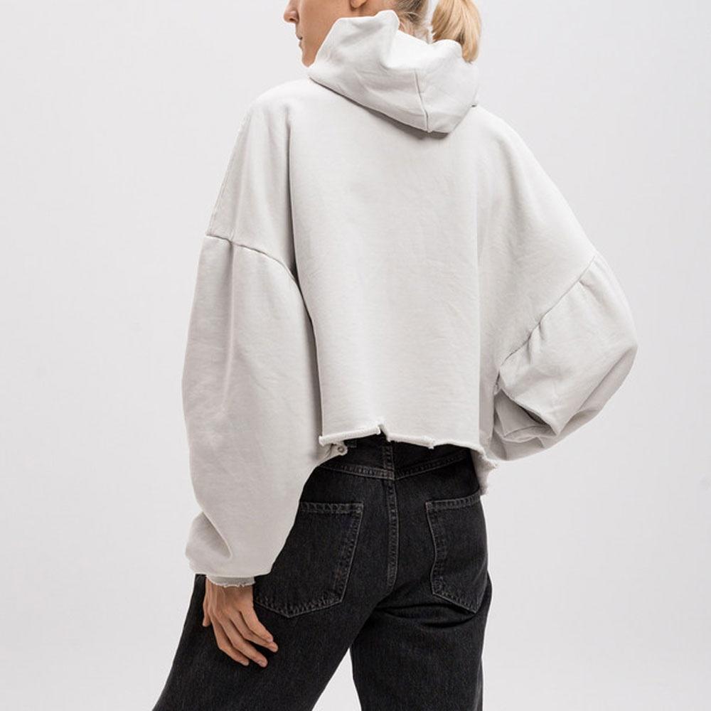 Balenciaga Loop Sports Icon Destroyed Cropped Hoodie Unisex 783397TRVC39059