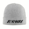 New Black K-Way Knitted Caps for Women Men Skullies Beanies Winter Hat Acrylic Warm Melon Cap