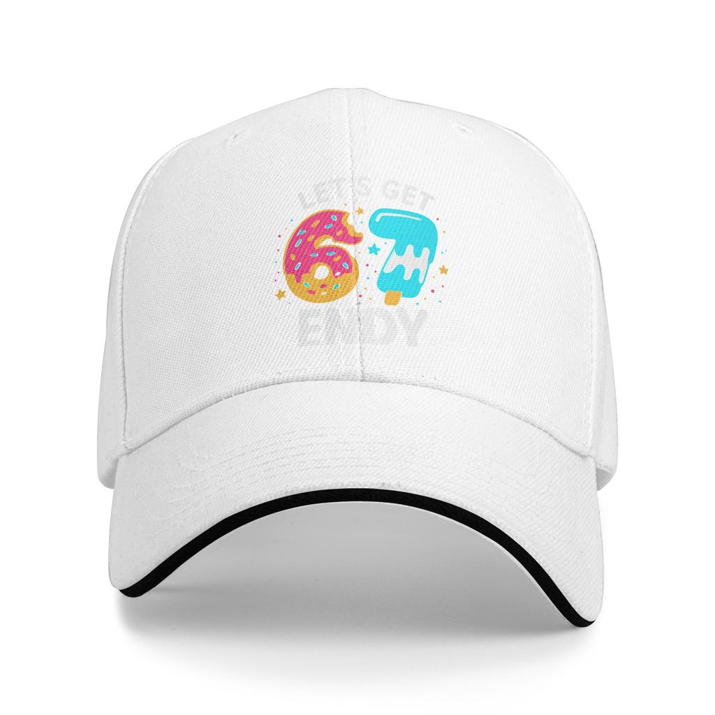 Let's Get 6 7endy Donut Drip 67 Sun Baseball Cap Summer Men Trucker Hat Sunscreen Fitted Retro Outdoor Sport Baseball Cap