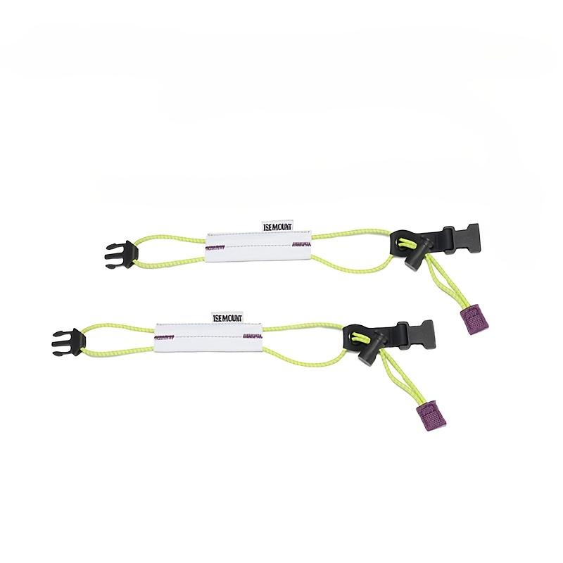 2pcs Reflective Cycling Leg Strap Elastic Adjustable Running Band with Storage Buckle for Outdoor Night Sports and Exercise