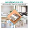 Modern Stainless Steel Towel Hook With Adhesive Mount For Bathroom And Kitchen Storage