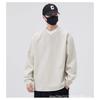 Men S Waffle Fake Two Piece Crew Neck Long Sleeve Sweatshirt