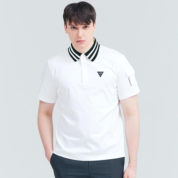 AVAVE Men'S Logo Patch Polo Shirt White