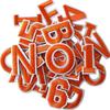 Colorful English Letter & Number Embroidery Patch Set for Clothing Decoration