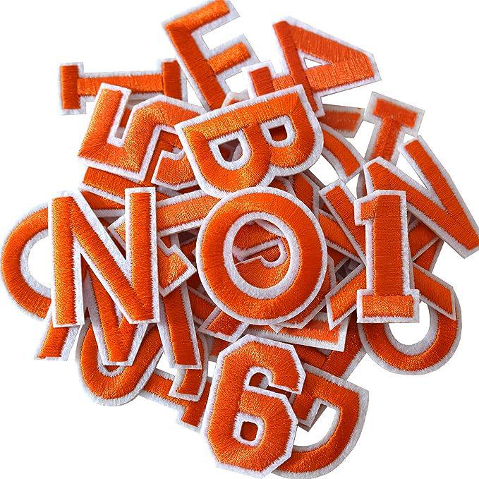 Colorful English Letter & Number Embroidery Patch Set for Clothing Decoration