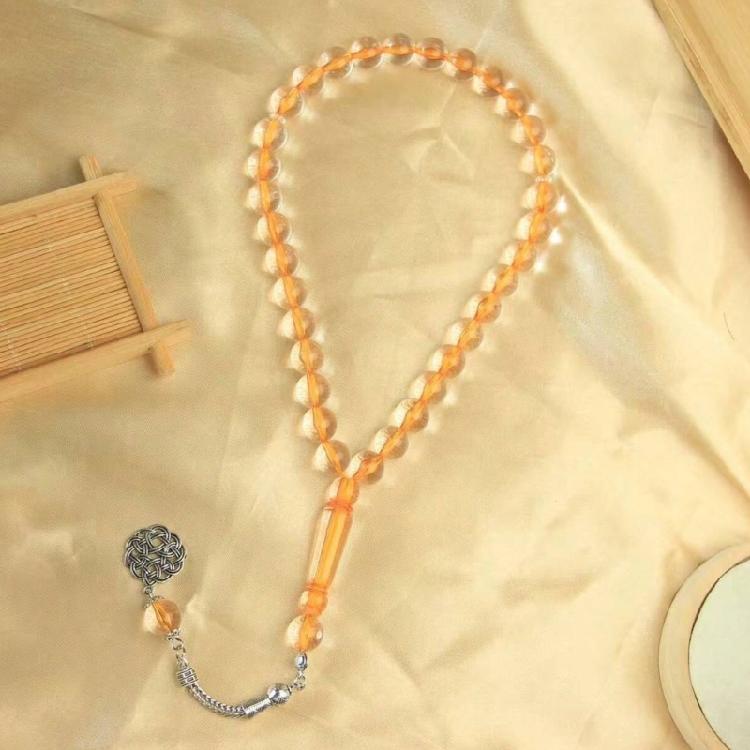 Islamic Worship Tasbih 33 Acrylic Beads Fade Resistant For Daily Prayers Spiritual Reflection And Faithful Observance