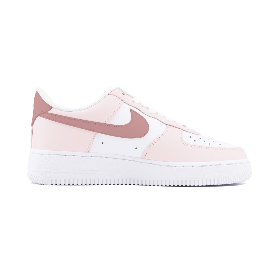 Nike Air Force 1 Low top Skateboard-Schuhe Damen Weiß Rosa DD8959-100(Team1253-Luft)