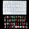Reversed Silicone Alphabet Resin Molds Letter Ornament Epoxy Resin Casting Mold