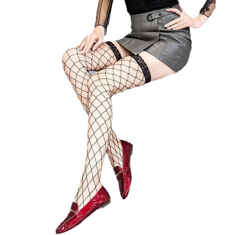 Internet Celebrity Long Tube Black Stockings Female Sexy Ultra-Thin Knee Socks Jk High Tube Socks Pure Fishing Net Socks Anti-Hook Silk Knee Socks