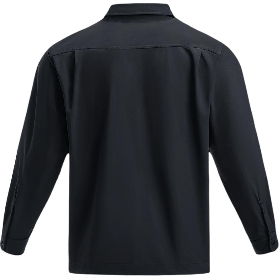 Under Armour Urban Outdoor Multi-Pocket Button-Down Long Sleeve Shirt Men Black 1389295-001