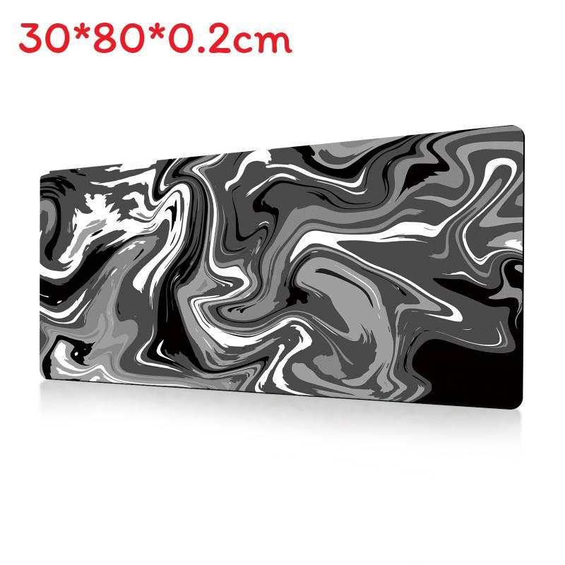 Ofis Masası Konforu İçin Kaymaz Yüzeyli Soyut Akışkan Büyük Mouse Pad
