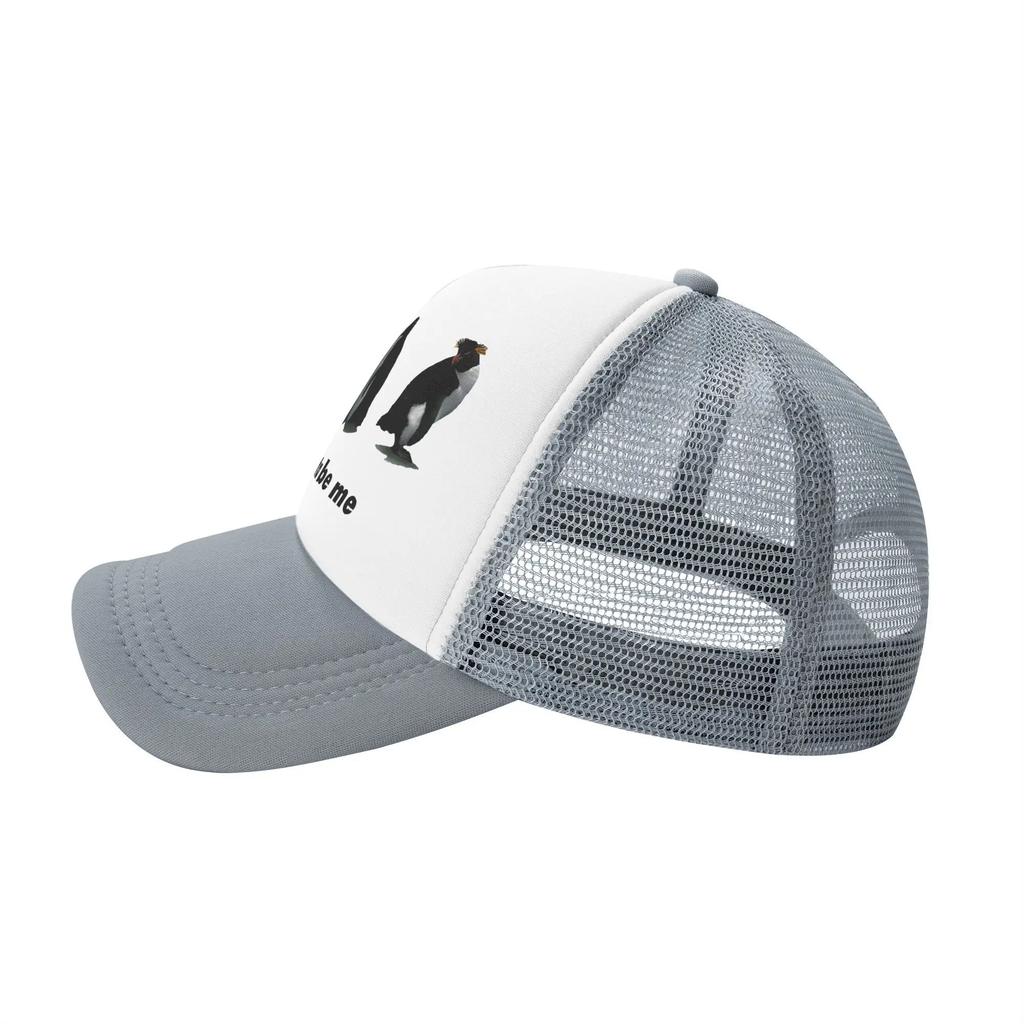 I Just Gotta Be Me Funny Penguin Snapback Hat For Men Women Summer Cooling Mesh Side Sun Hats Caps For Casual Headwear