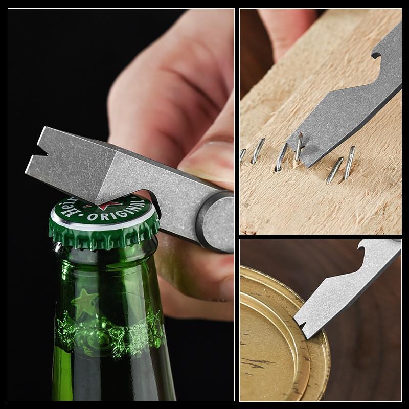 Titanium Multi-Tool EDC Camping Pocket Survival Tool With Bottle Opener
