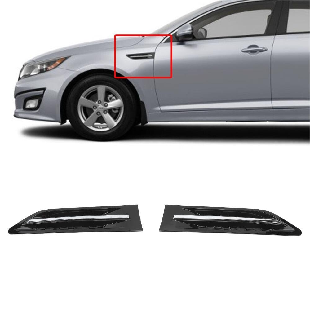 2PCS Black, Chrome color Car Side Vent Garnish Grille for KIA OPTIMA 2.0L 2.4L 2011-2015