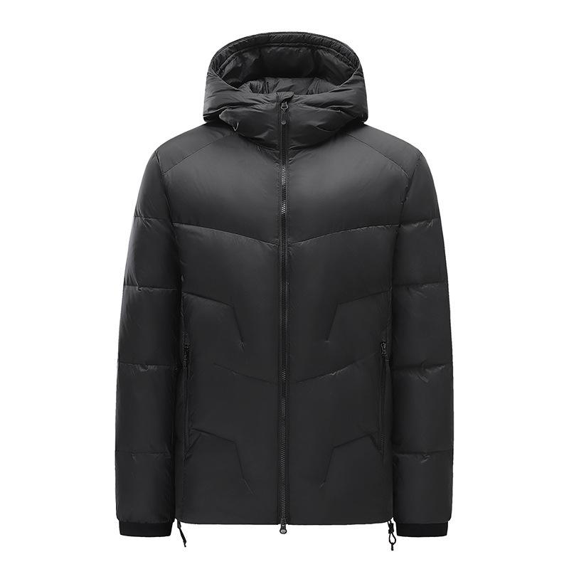 Men's Winter White Duck Down Jacket: Trendy, Thickened, Warm, Fashionable, Unisex