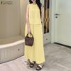 Women Sleeveless Tank Tops and Pants Summer Two Piece Suit Sets
