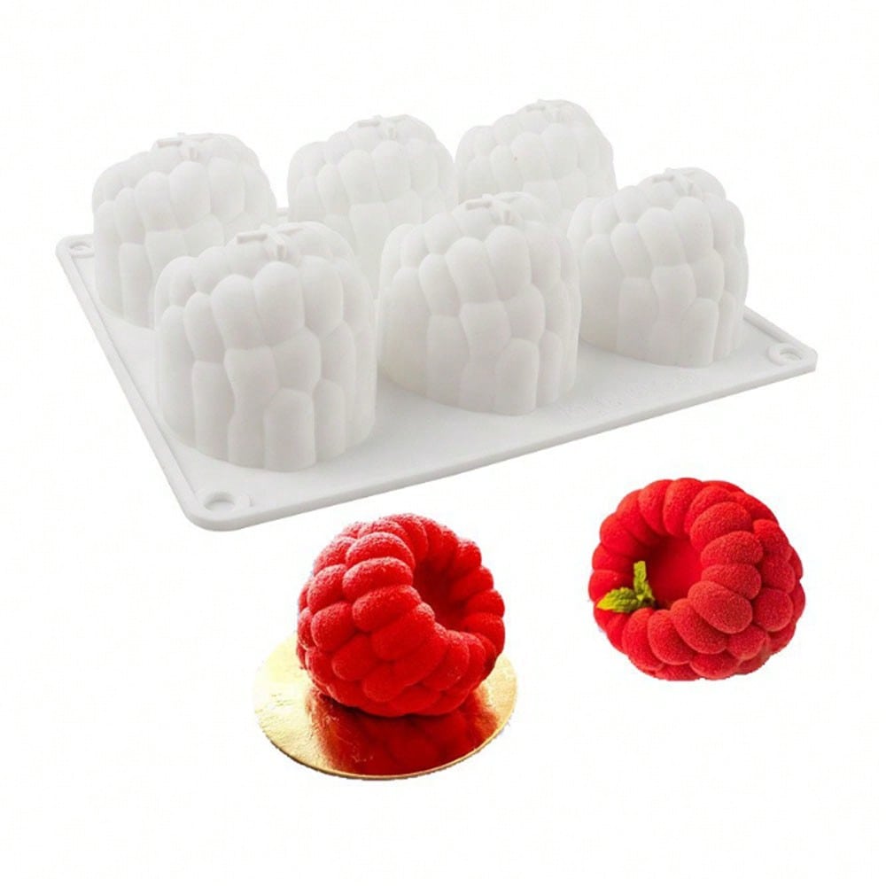 1Pc Raspberry Strawberry Shape Silicone Mousse Mold Chocolate Cake Decoration Fondant Desserts Baking Molds For Bakery Home