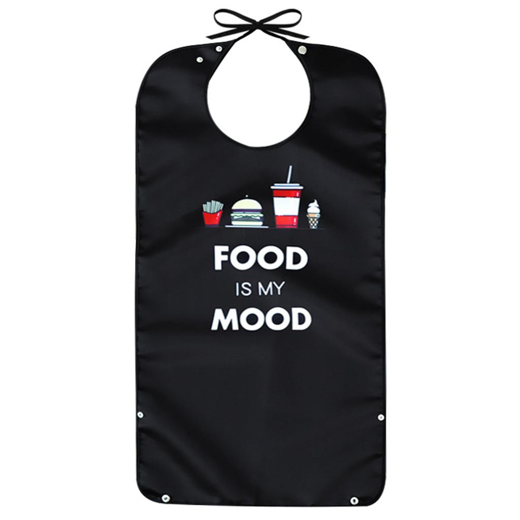 Adult Washable Bibs Reusable Eating Bibs Waterproof Bibs Clothing Protection Bib for Unisex Elderly and Disabled People
