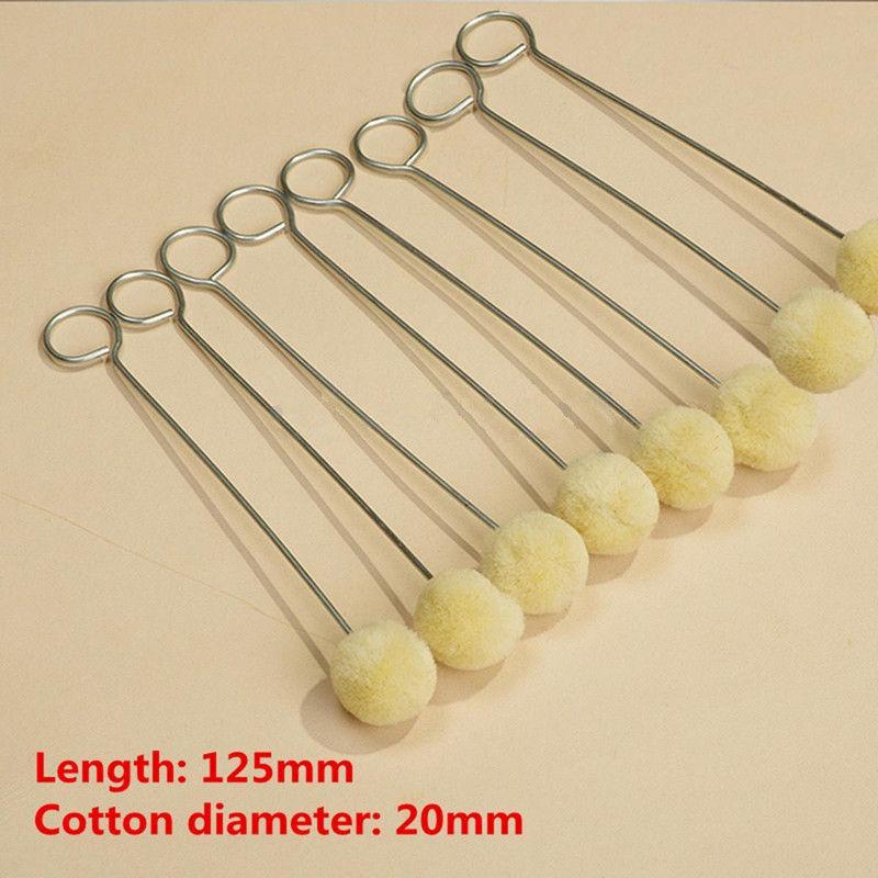 50pcs Wool Balls Painting Brush Assisted Dyeing Leather Dauber Wool Dyeing Brush Sponge Paint Brush