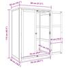 Wardrobe with Storage and Doors Brown Wood Based Material
