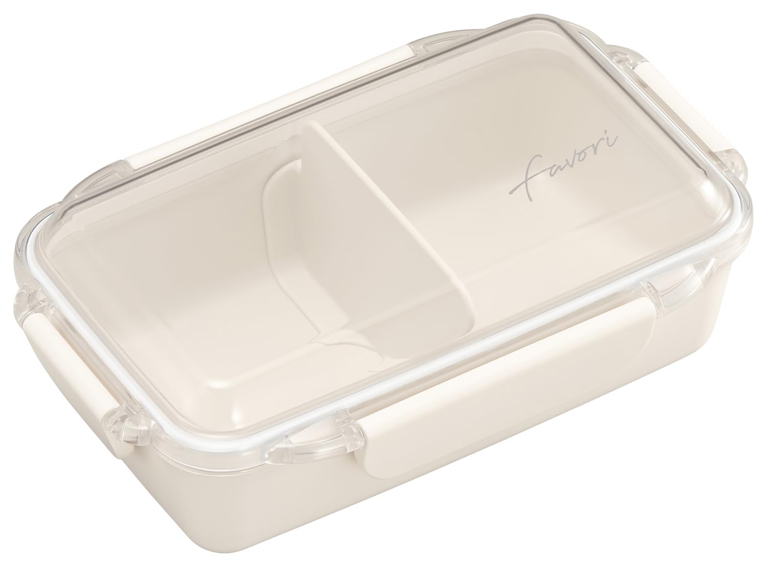 

OSK DISH UP LUNCH Lunch Box Beige Dishwasher microwave with partitions [PCD-500] safe, safe,