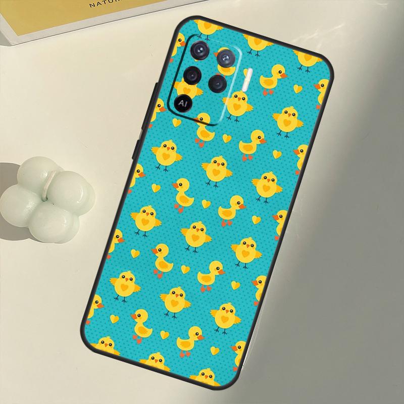 Husă Rață Galbenă Pentru OPPO A74 A94 A54 A1K A15 A16 A52 A72 A83 A91 A93 A53S A5 A9 A31 A53 2020