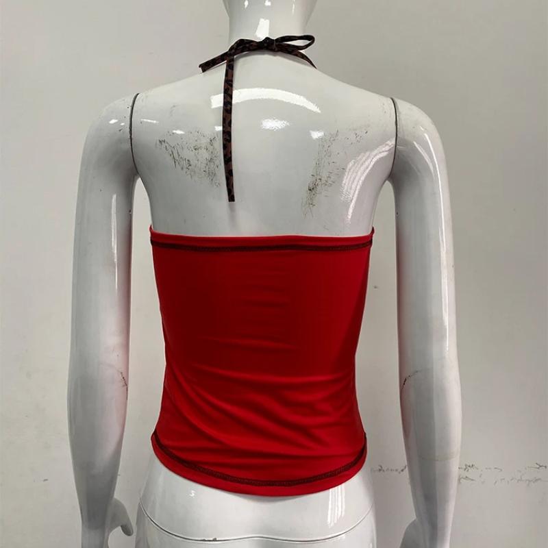 Sommerlicher Buchstabendruck Sexy Street Trägertop Y2K Kleidung