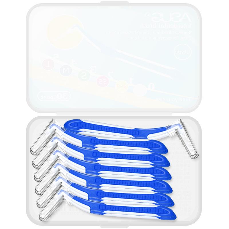 Yijie L-shaped Interdental Brush for Braces, 30pcs/box