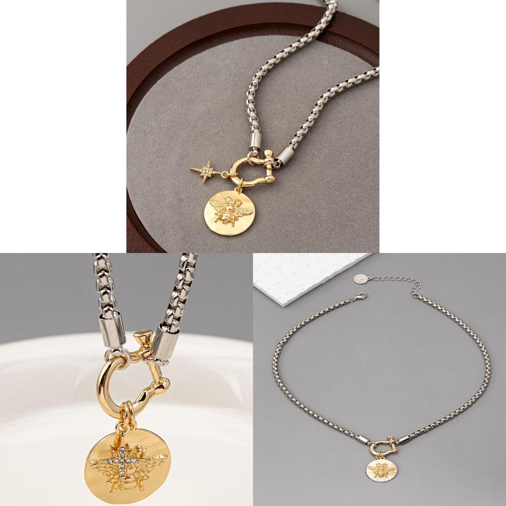 Necklace Geometric Metal Pendant Chain For Women Fashion Party Accessory