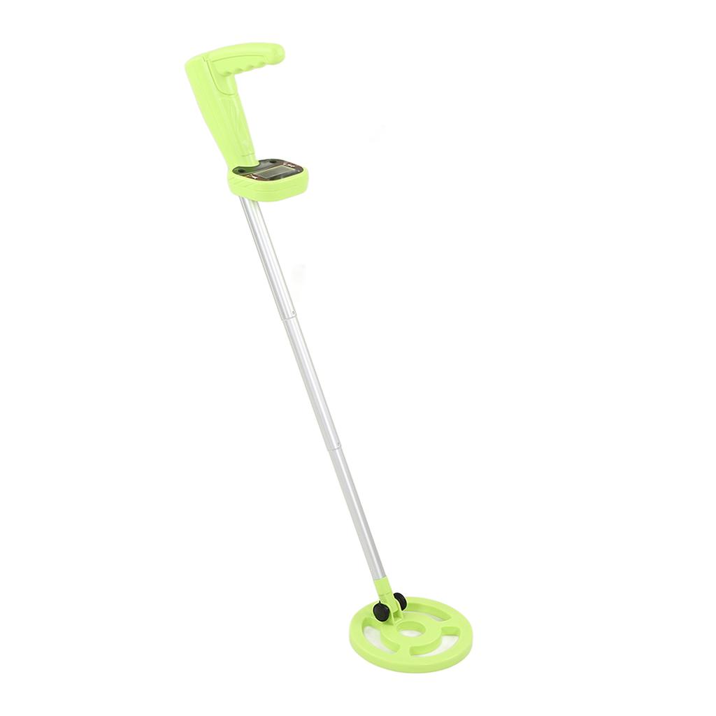 Handheld Metal Detector Waterproof Lightweight Length Adjustable Folding Kids Metal Detector Green