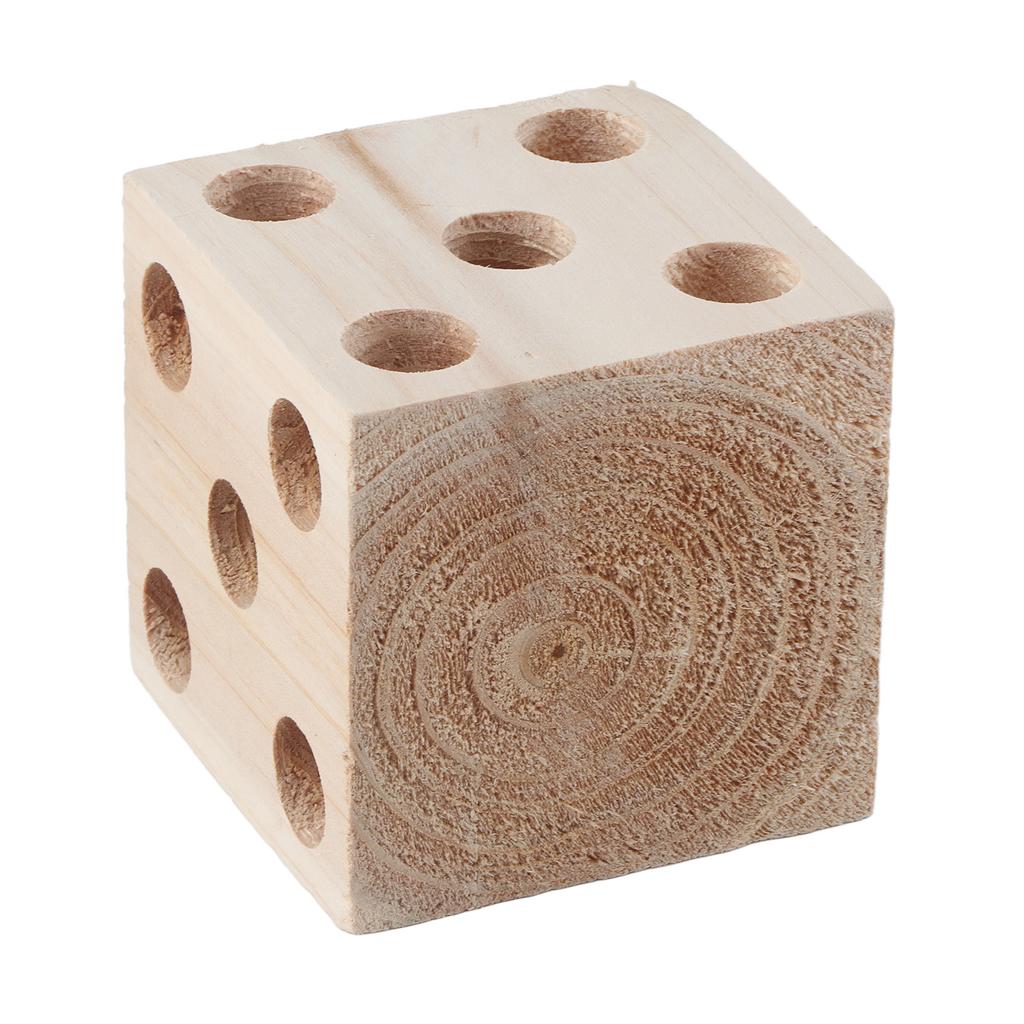 Blocco Giocattolo per Uccelli Foraggiamento Sminuzzamento Blocco di Legno per Pappagalli Giocattolo da Masticare per Inseparabili Calopsitte Cocorite