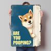 Shiba Inu Are You Pooping Metal Poster Customized Wall Art Retro Vintage Tinplate Signs for Home Decor Wand Deko Bar Accessories