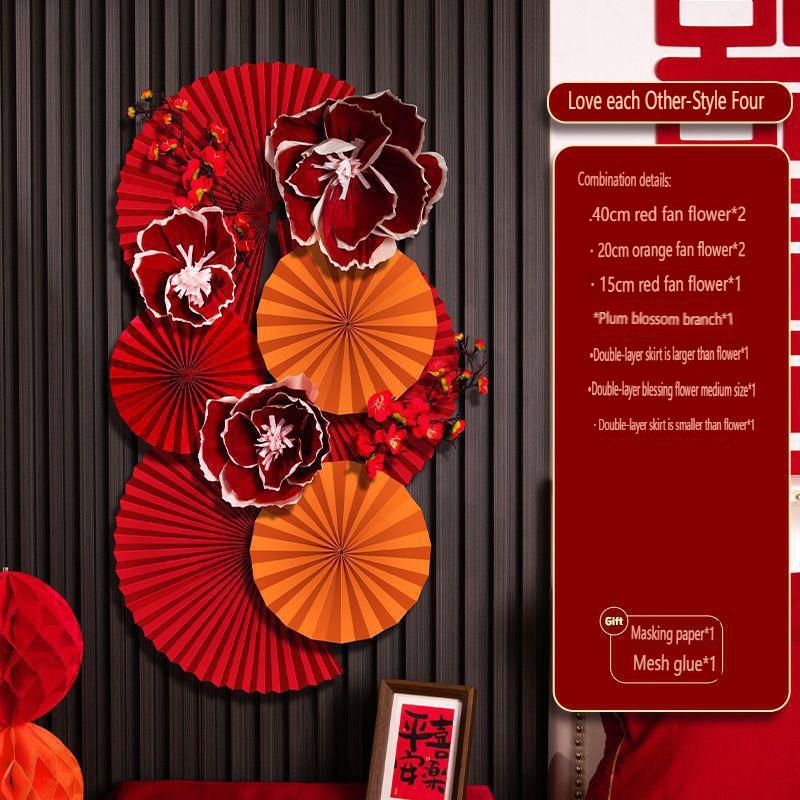 1 Set Chinese New Year Decorations 2026 Chinese Wedding Ornament Lunar New Year Wall Accessories Year Of The Horse 2026 Decor