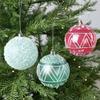 6PCS Plastic Glitter Christmas Ball Set 8cm Christmas Tree Baubles  Christmas Tree