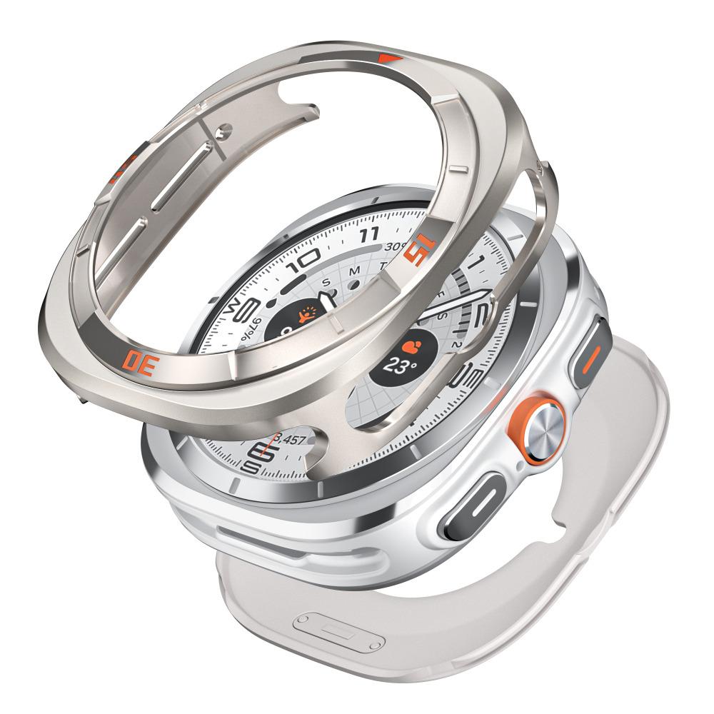 Herrfodral i aluminiumlegering för Samsung Galaxy Watch Ultra 2025 Skyddande Hårt Ramverk Legeringsskal för Galaxy Watch Ultra 47mm 2024