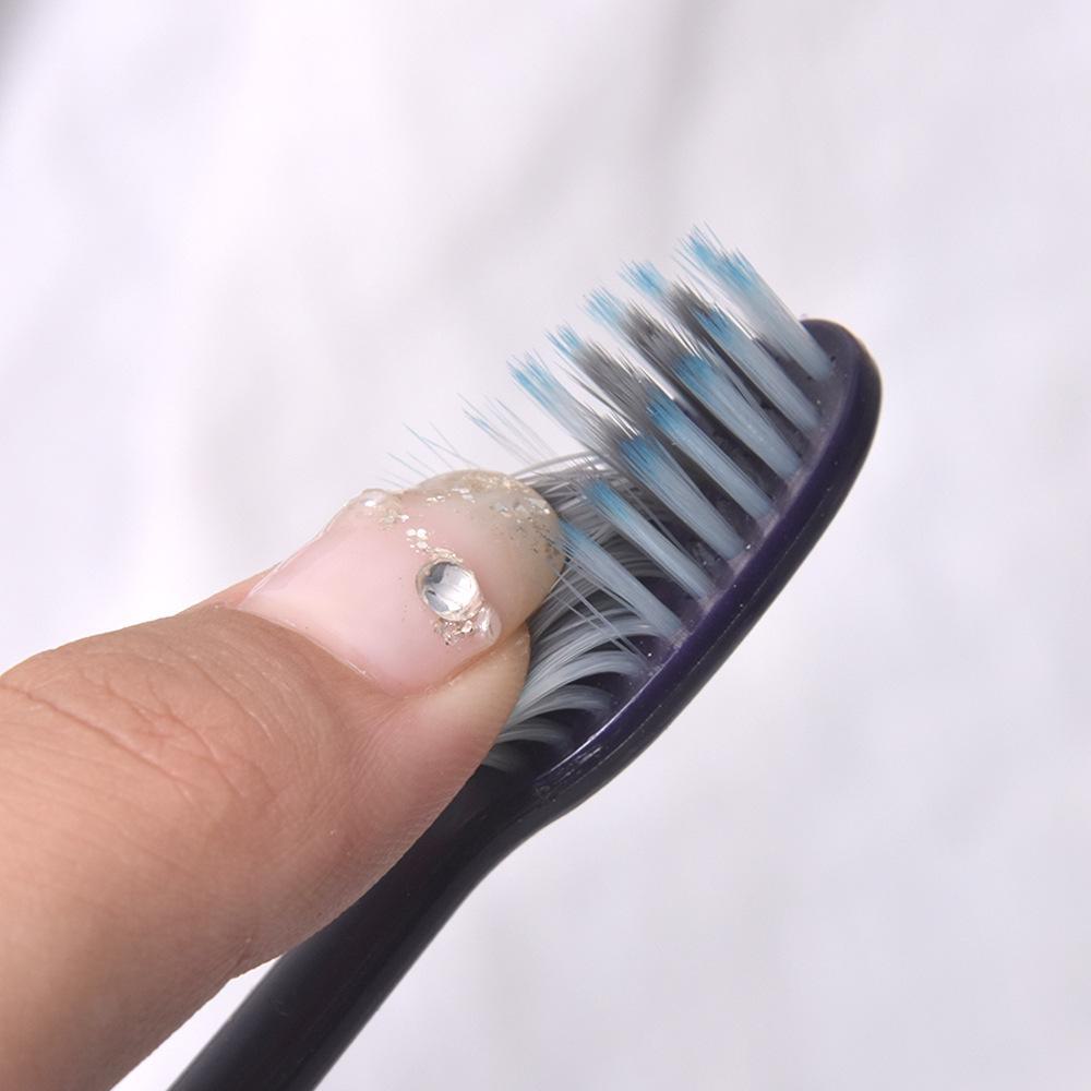 Bamboo Charcoal Toothbrush: Soft & Hard Bristles for Adults & Students, Family Pack, Cute Design, Unisex