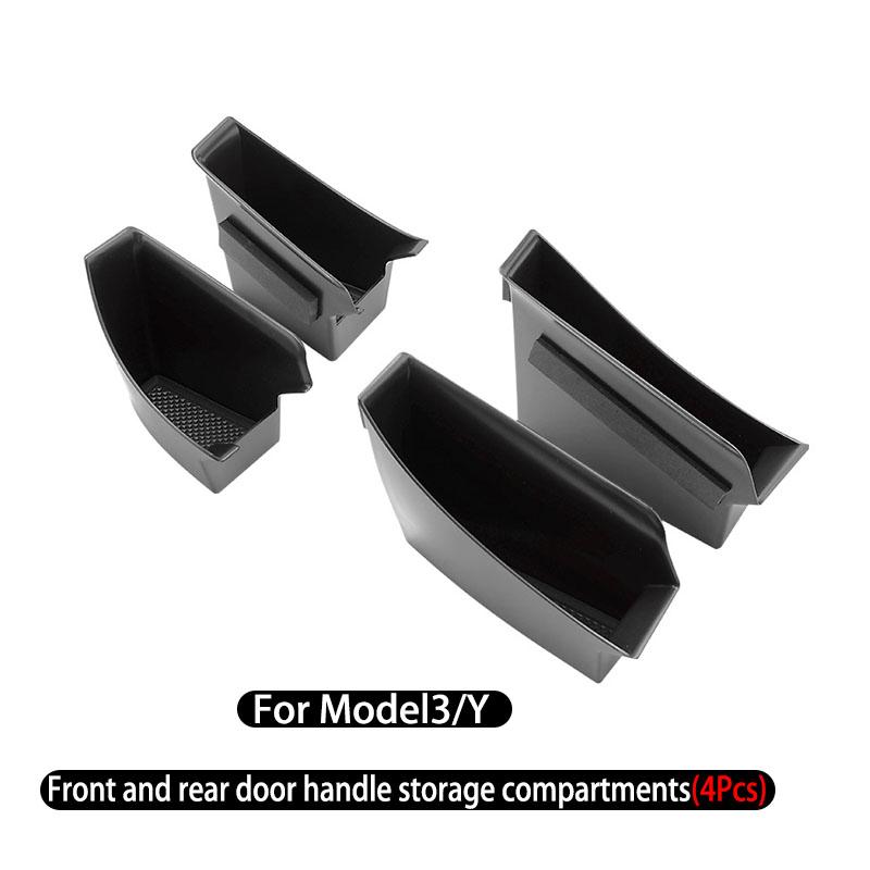 for Tesla Model 3/Y door handle storage box, front and rear door storage and organization box, storing small items