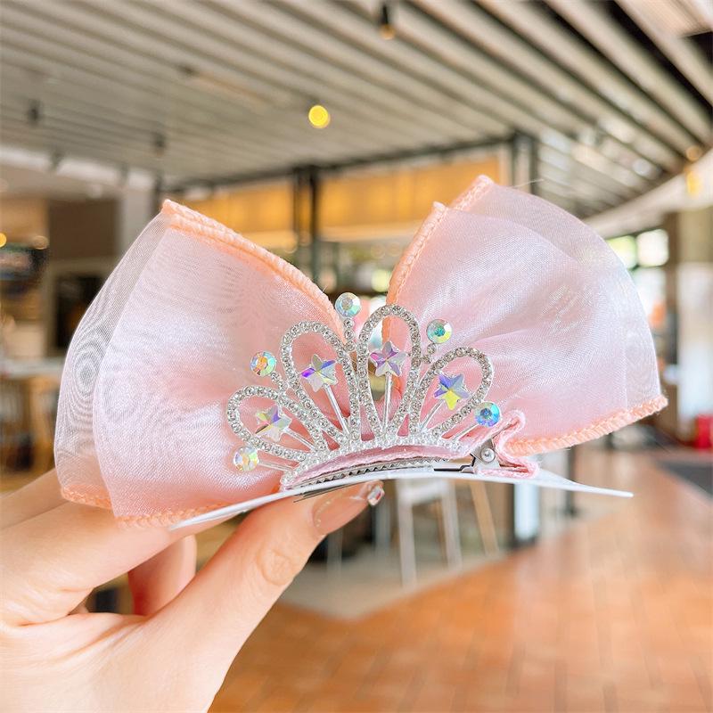 Regenbogen Schleife Geflochtene Haarspange für Mädchen - Niedliches Haaraccessoire mit Band Haarspange