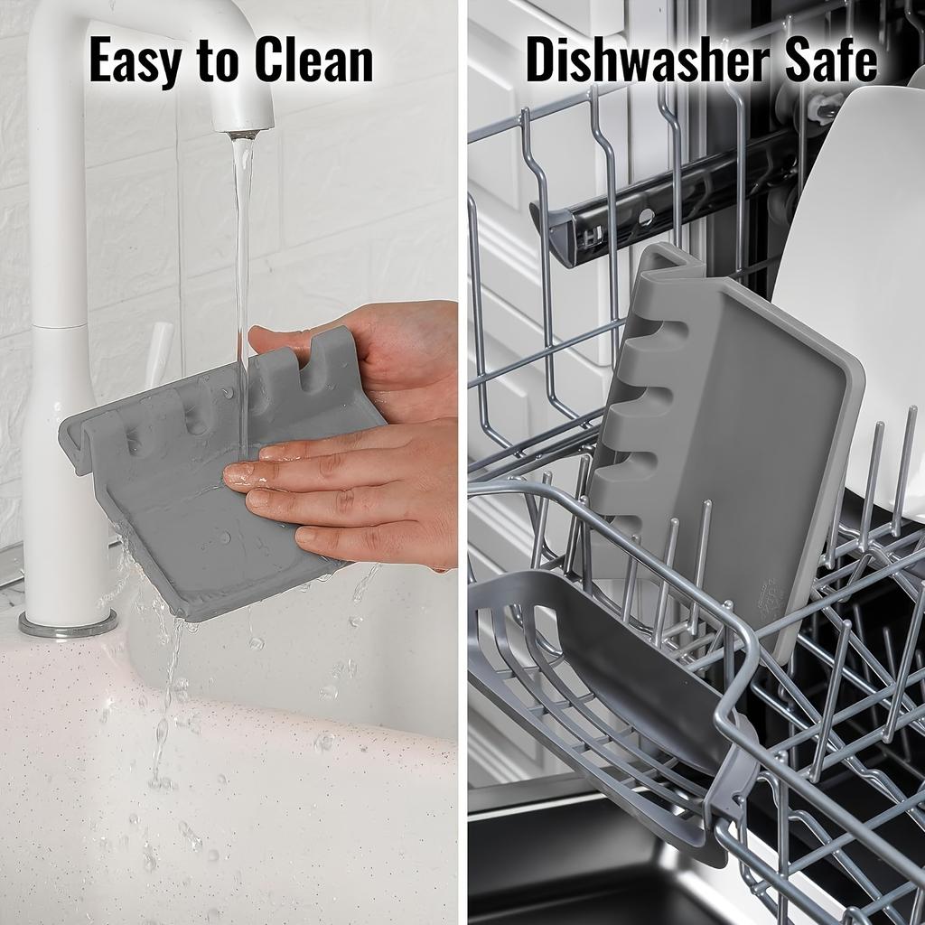 1/2pc Silicone Kitchenware Rack Heat-Resistant Spoon Spatula Shelf Kitchen Multifunctional Shelf Organizer Non-Slip Storage Pad