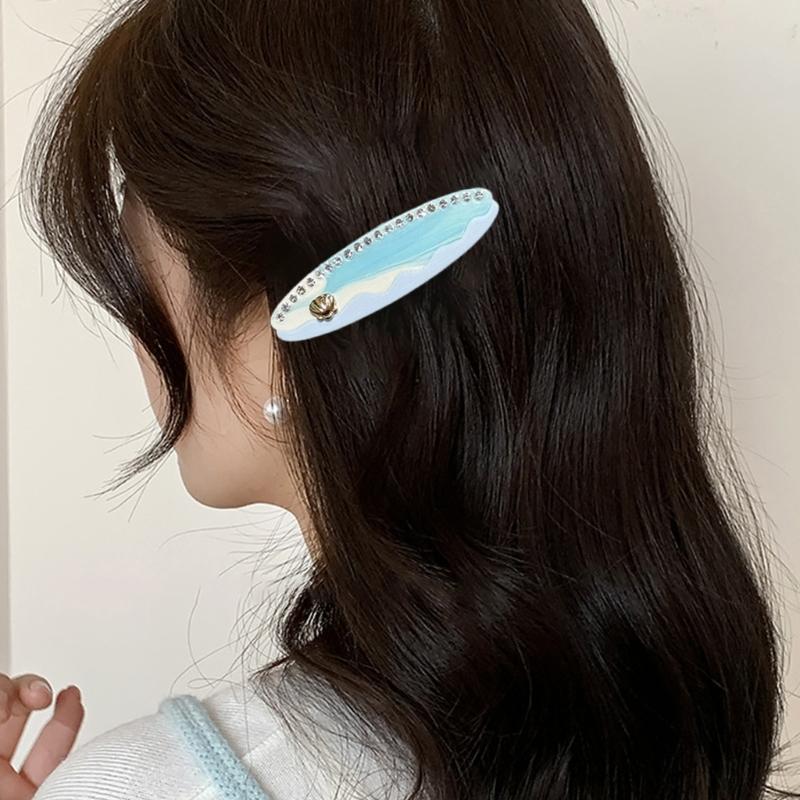 Acetate Heart Shaped Hair Clip Fashion French Hair Barrettes Summer Hairpin Beach Vacation Hair Accessories for Women